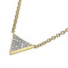 Geometrický zlatý náhrdelník Parvati s brilianty