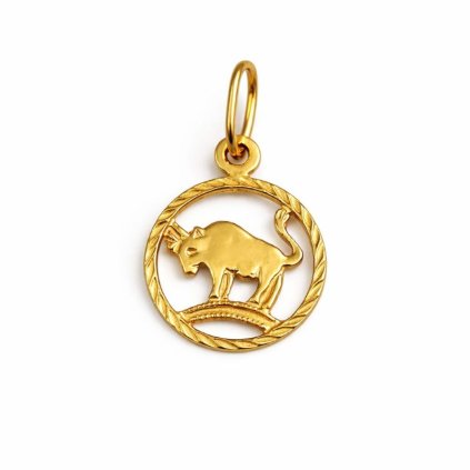 Zlatý přívěsek 21935 04Býk