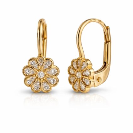 Zlaté náušnice 32023