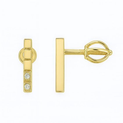 Zlaté náušnice 33088