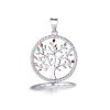 Stříbrný přívěs - strom života s barevnými zirkony