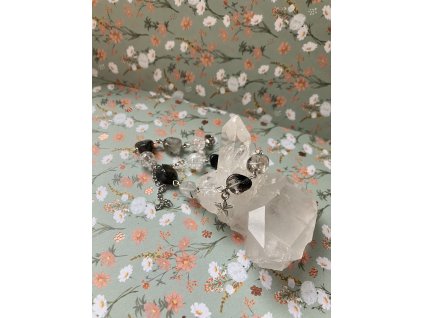 Náramek s černým turmalínem