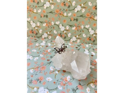 Motýlí prsten s ametystem