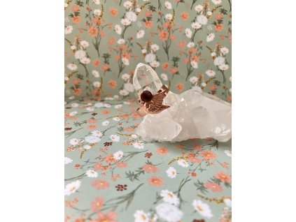 Prsten s achátem ROSE GOLD