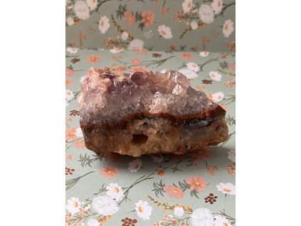 Achát s ametystovo - křišťálovou drúzou