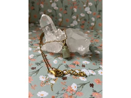 Řetízek s fluoritem GOLD