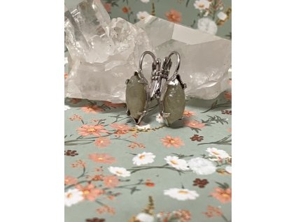 Náušnice s fluoritem