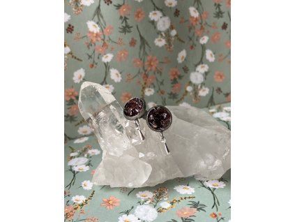 Náušnice s granáty