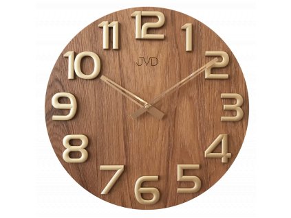 Nástěnné hodiny dřevěné JVD HT97.5