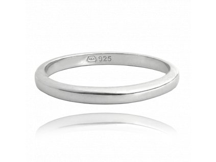 MINET Minimalistický snubní stříbrný prsten