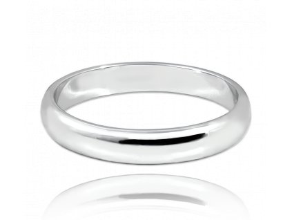 MINET+ Stříbrný snubní prsten 4 mm -