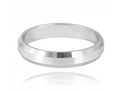 MINET+ Stříbrný snubní prsten 4.5 mm -