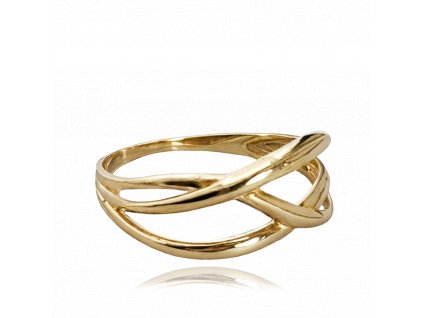 MINET Moderní zlatý prsten Au 585/1000 vel. 63