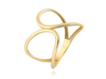 MINET Zlatý prsten Au 585/1000 vel. 58 - 1,80g (Velikost prstenu 58)