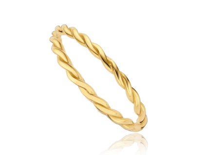 MINET Moderní zlatý prsten Au 585/1000 vel. 52 - 0,90g