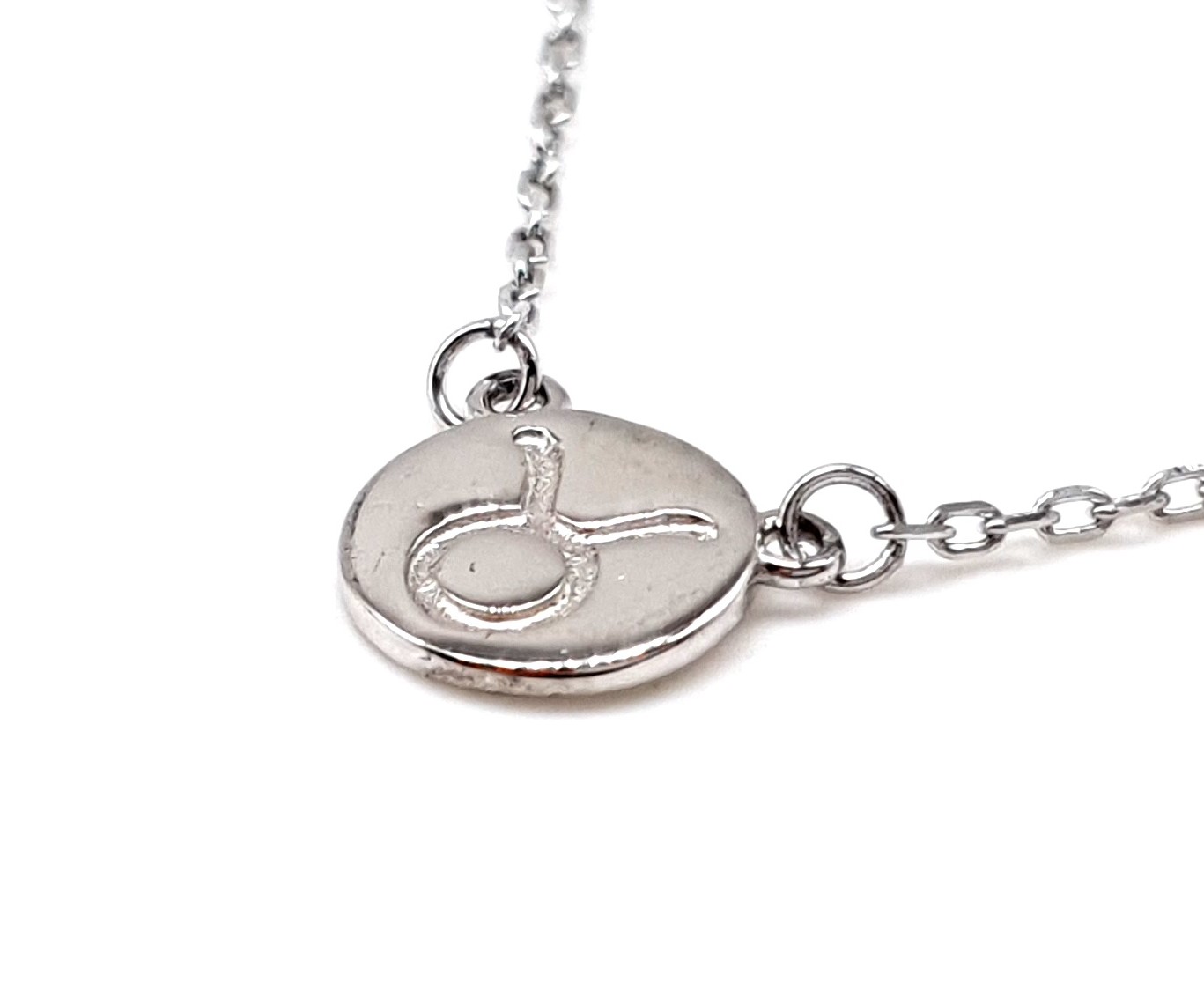 Stříbrný náhrdelník s přívěskem - znamení Býk