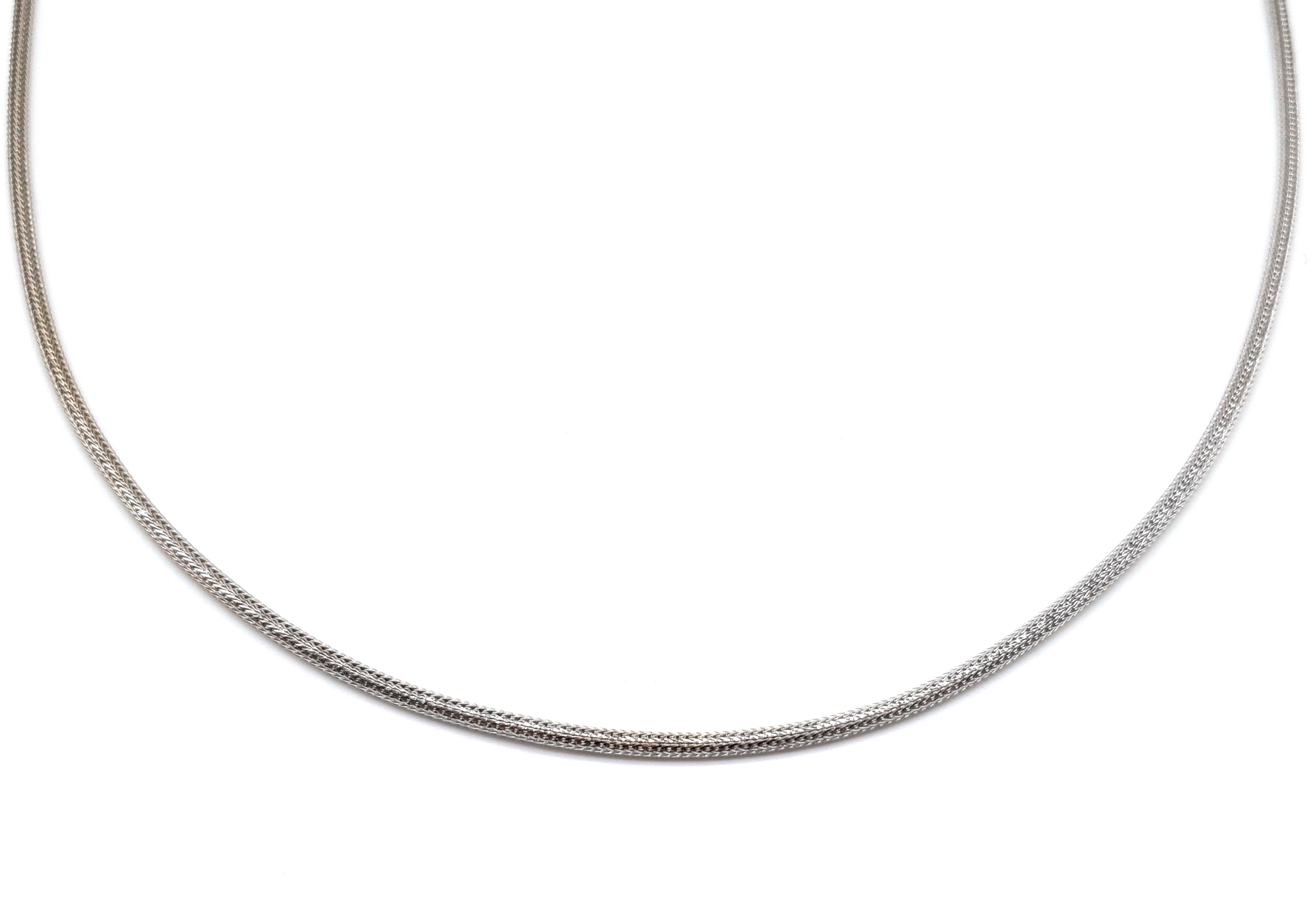 Stříbrný náhrdelník typu lanko Délka náhrdelníku: 45cm