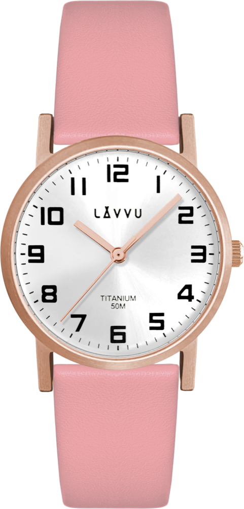 LAVVU Rose gold dámské titanové hodinky MANDAL