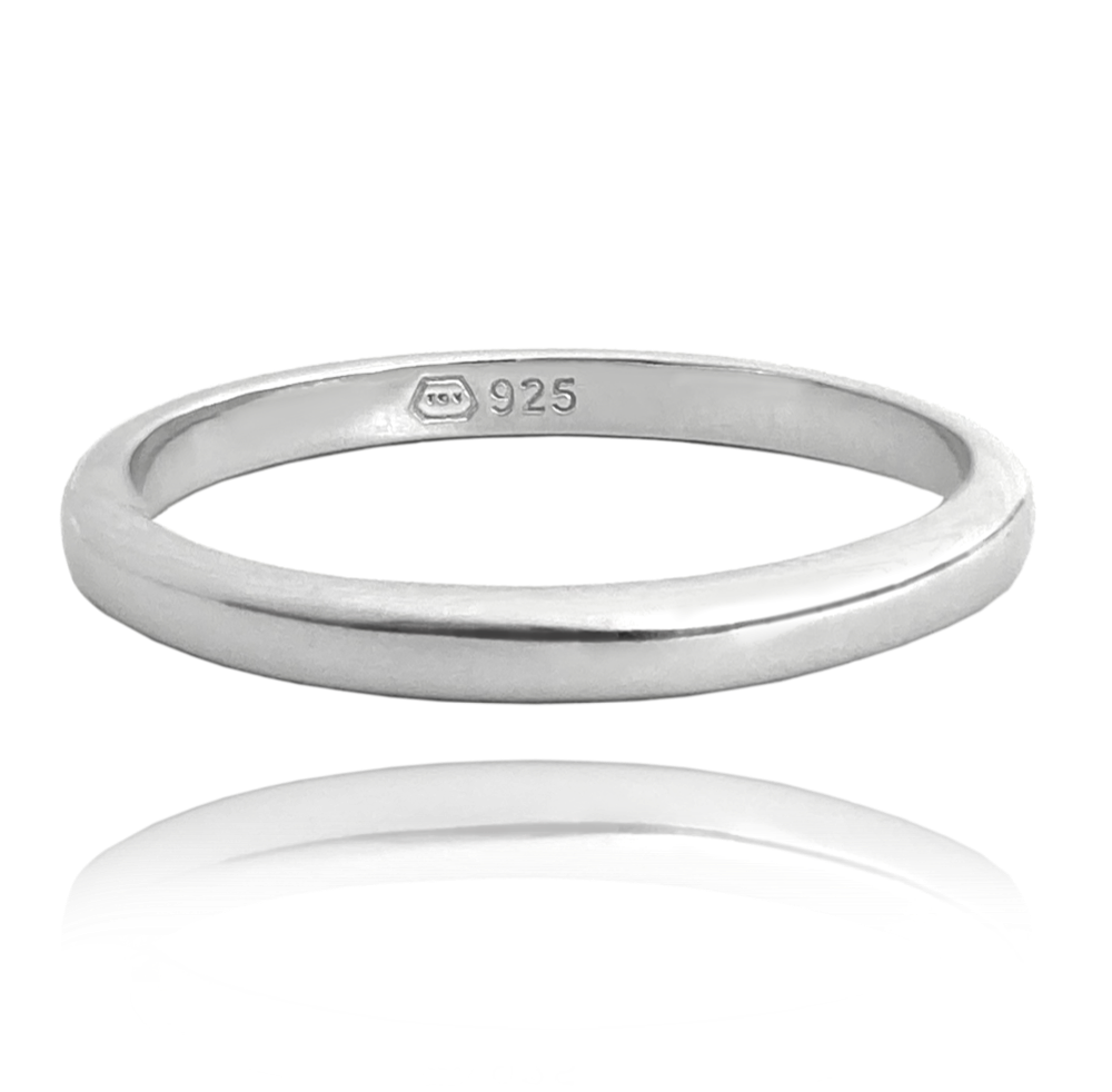MINET Minimalistický snubní stříbrný prsten Velikost prstenu: 58