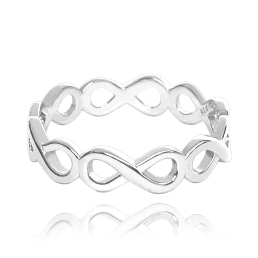 MINET Stříbrný prsten FOREVER Velikost prstenu: 55