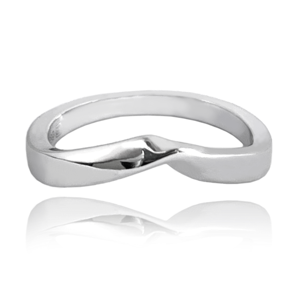 MINET Minimalistický stříbrný prsten Velikost prstenu: 51