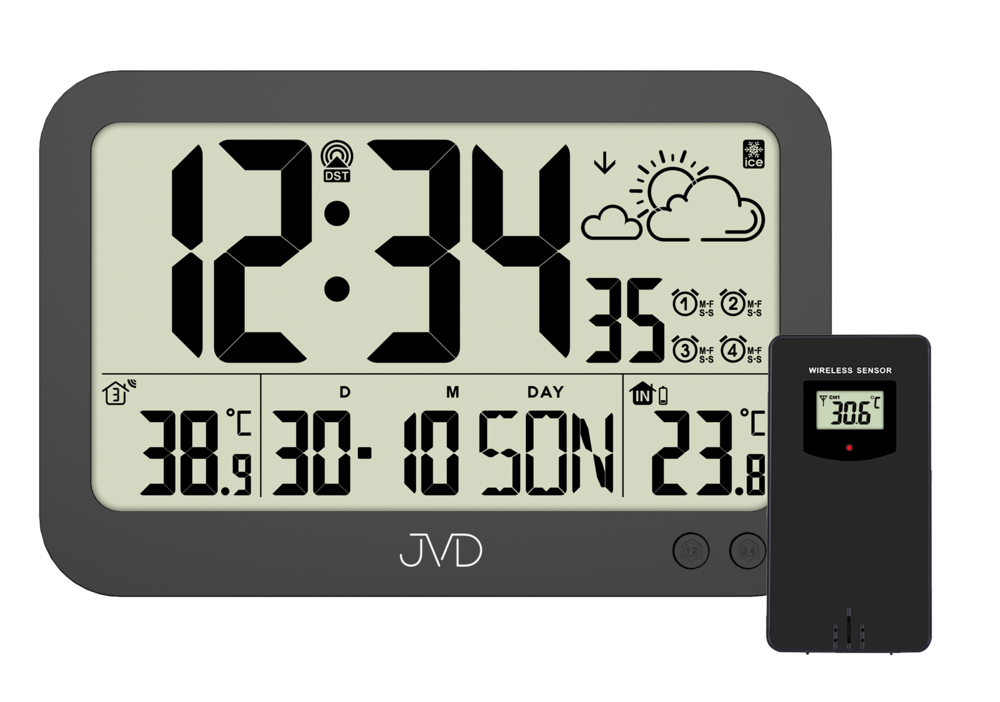 Rádiem řízené hodiny JVD RB3565.1