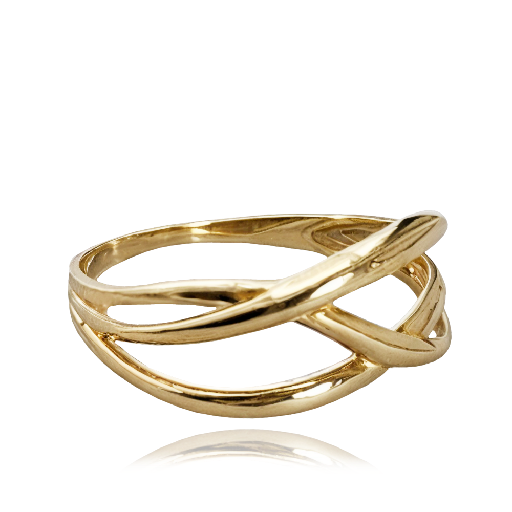 MINET Moderní zlatý prsten Au 585/1000 vel. 59 Velikost prstenu: 59