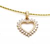 112581 1 zlaty privesek ve tvaru srdce zdobeny zirkony po okrajich