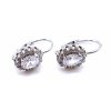 70116 1 stribrne nausnice zdobene zirkony s dominantnim bilym kamenem