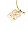 82824 zlaty privesek ve tvaru desticky znameni strelec