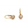 154137 zlate divci nausnice ze zluteho zlata zdobene zirkony