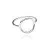MINET Stříbrný prsten s kroužkem (Velikost prstenu 48)