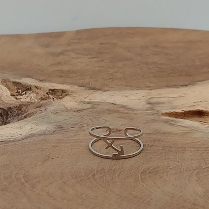 strelec ocelovy prsten klenoty zeme strieborny