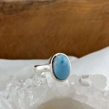 Larimar prsten roztahovaci strieborny klenoty zeme