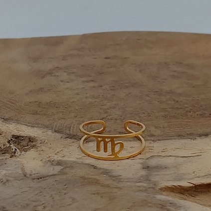 Panna ocelovy prsten Klenoty zeme zlaty