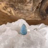 strieborny prsten Larimar klenoty zeme kvapka ozubena 5,75g c.57 63e 1