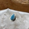 Larimar prsten striebro slza Klenoty zeme
