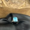 strieborny prsten Larimar klenoty zeme kocka ozubena 5,36g c.53 80e 2
