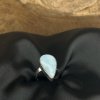 strieborny prsten Larimar klenoty zeme kvapka mala 5,56g c.53 62e 2