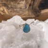 strieborny prsten Larimar klenoty zeme slza ornament 5,34g c.55 59e 1