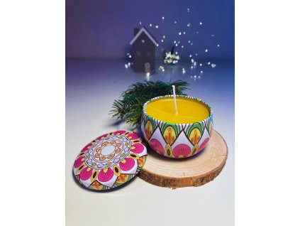 Svíčka Medové světlo ze včelího vosku