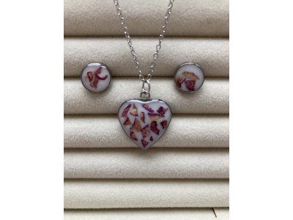 SADA Rosé -  přívěsek & náušnice