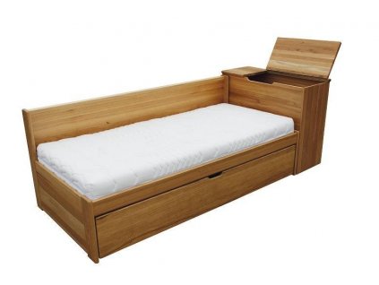 Výsuvná postel Alka - peřináč v čele (MASIV)
