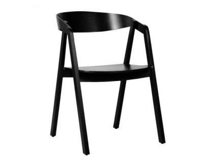 Jídelní židle křesílko GURU masiv BUK - černá