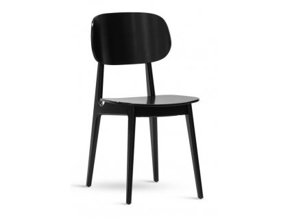 Jídelní židle BUNNY masiv - BUK (černá)