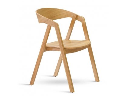 Jídelní židle křesílko GURU masiv - BUK / moření dub