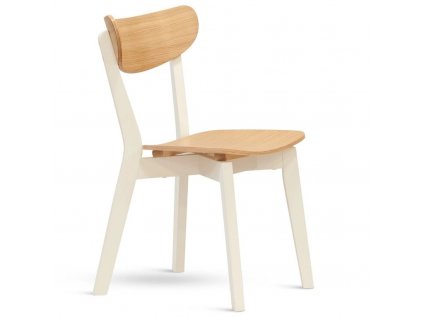 Jídelní židle NICO bílá-dub