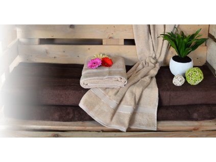 Froté ručníky a osušky STANDARD béžová