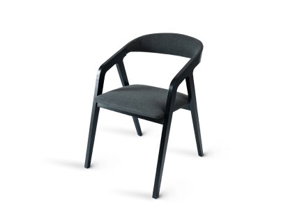 Jídelní židle křesílko FRAME SOFT - černá (buk)