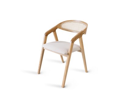 Jídelní židle křesílko FRAME CANE - dub